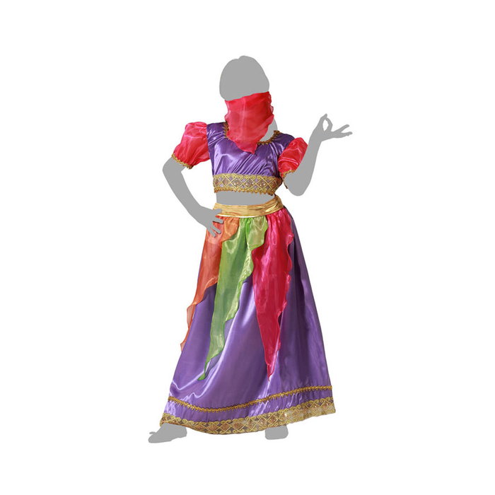 Disfraz Bailarina Árabe Multicolor para Niña - Talla 5-6 Años Disfraz Bailarina Árabe Multicolor para Niña - Talla 5-6 Años