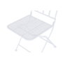 DKD Home Decor Mesa Set 3 Hierro 60x60x70 Hojas Blanco