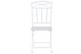 DKD Home Decor Mesa Terraza y Jardín Blanco Hierro Plegable Hojas Set de 3 60 x 60 x 70 cm