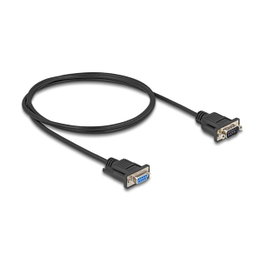 DeLOCK Cable de serie RS-232 D-Sub9 macho a hembra 1 m