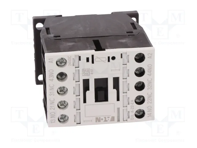EATON ELECTRIC Contactor DILA-22 4-polar 24VDC 4A