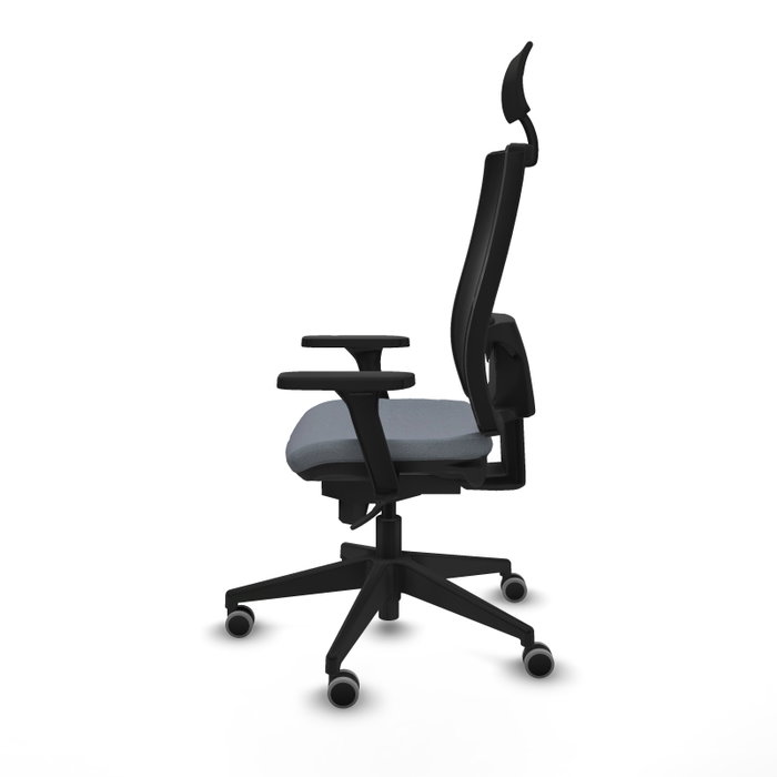 PIQUERAS Y CRESPO Silla de oficina Horna Gris y Negro con Mecanismo Sincro PIQUERAS Y CRESPO Silla de oficina Horna Gris y Negro con Mecanismo Sincro