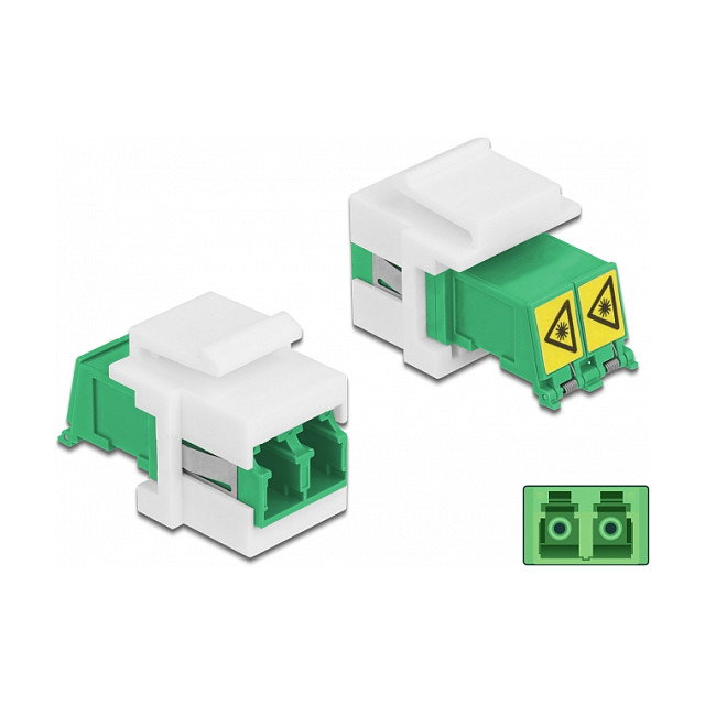 DeLOCK Módulo Keystone LC Duplex hembra a LC Duplex hembra con protección láser DeLOCK Módulo Keystone LC Duplex hembra a LC Duplex hembra con protección láser