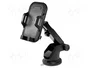 SAVIO Soporte de coche para vidrio negro