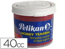 Pelikan Témpera Hobby Carmín n.34 de 40 cc - Pack de 6 unidades