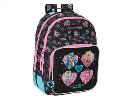 Mochila Escolar Monster High Negro 32 x 42 x 15 cm