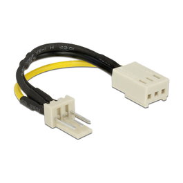 DeLOCK Cable de alimentación 3 pines a 3 pines con reducción de velocidad, 0,08 m