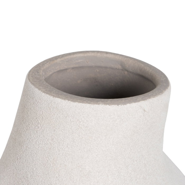Jarrón Blanco Roto Cerámica Decoración 24 X 24 X 70 cm