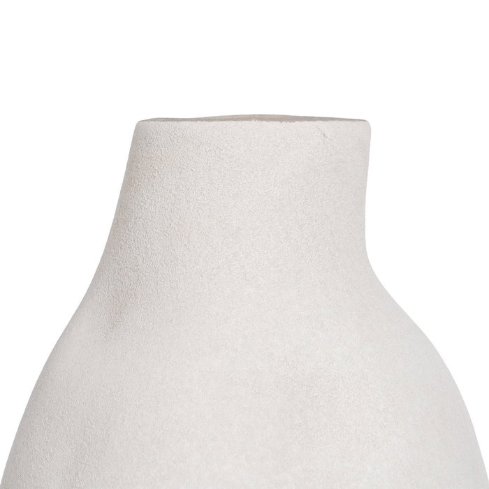 Jarrón Blanco Roto Cerámica Decoración 24 X 24 X 70 cm