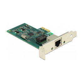 DeLOCK 89943 Tarjeta de Red Gigabit LAN PCI Express x1 1x RJ45 Intel 82574L - Interna, 10/100/1000 Mbit/s, Windows/Linux
