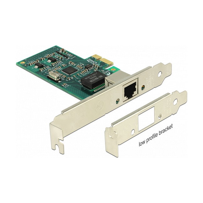 DeLOCK 89943 Tarjeta de Red Gigabit LAN PCI Express x1 1x RJ45 Intel 82574L - Interna, 10/100/1000 Mbit/s, Windows/Linux