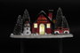 DKD Home Decor Decoración Luminosa Navidad Casa LED Rojo Negro 15x21x38 cm