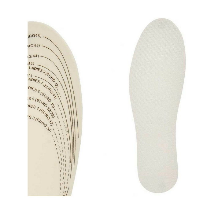 Plantillas Extra COmfort Blanco Plástico Látex TNT (Non Woven) 9,5 x 29,5 cm 11,5 x 0,5 x 36 cm (12 Unidades)