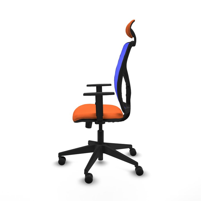 PIQUERAS Y CRESPO Silla de oficina Motilla Sincro Naranja/Azul PIQUERAS Y CRESPO Silla de oficina Motilla Sincro Naranja/Azul