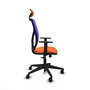 PIQUERAS Y CRESPO Silla de oficina Motilla Sincro Naranja/Azul