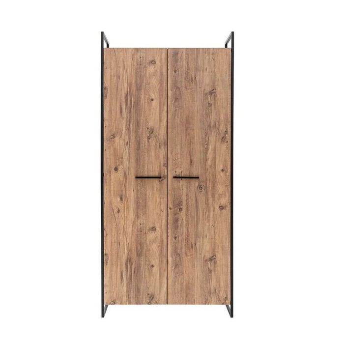 Hanah Home Dynamic Takım - 29 Armarios de Pino Atlántico con Patas Metálicas y Amplio Almacenamiento, Material 100% Melamina