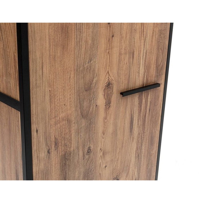Hanah Home Dynamic Takım - 29 Armarios de Pino Atlántico con Patas Metálicas y Amplio Almacenamiento, Material 100% Melamina