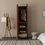 Hanah Home Dynamic Takım - 29 Armarios de Pino Atlántico con Patas Metálicas y Amplio Almacenamiento, Material 100% Melamina