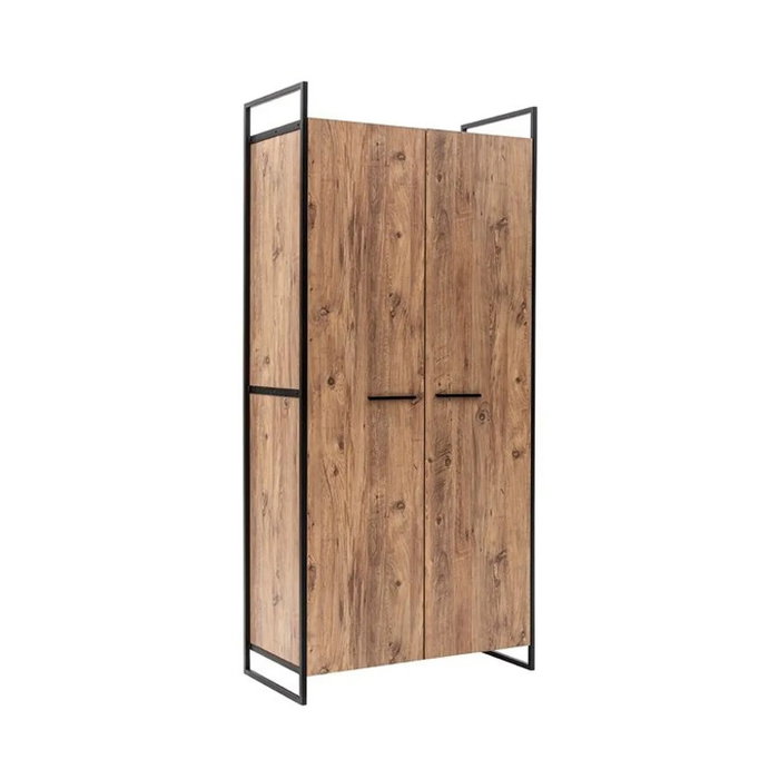 Hanah Home Dynamic Takım - 29 Armarios de Pino Atlántico con Patas Metálicas y Amplio Almacenamiento, Material 100% Melamina