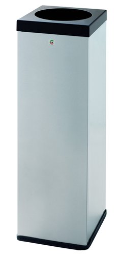 CILINDRO Papelera Metálica P-71 con Tapa Negra y Sujeción de Bolsas, 700 x 220 mm CILINDRO Papelera Metálica P-71 con Tapa Negra y Sujeción de Bolsas, 700 x 220 mm