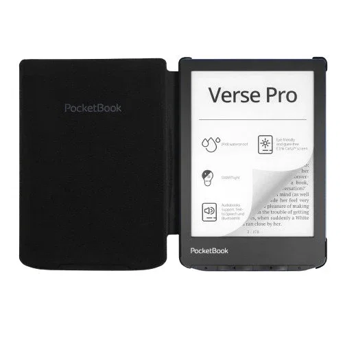 PocketBook Verse Pro - Lector de eBooks con Pantalla Táctil E Ink Carta 6" (15.2 cm), 16 GB, WiFi, Bluetooth, Resistente al Agua - Color Azul