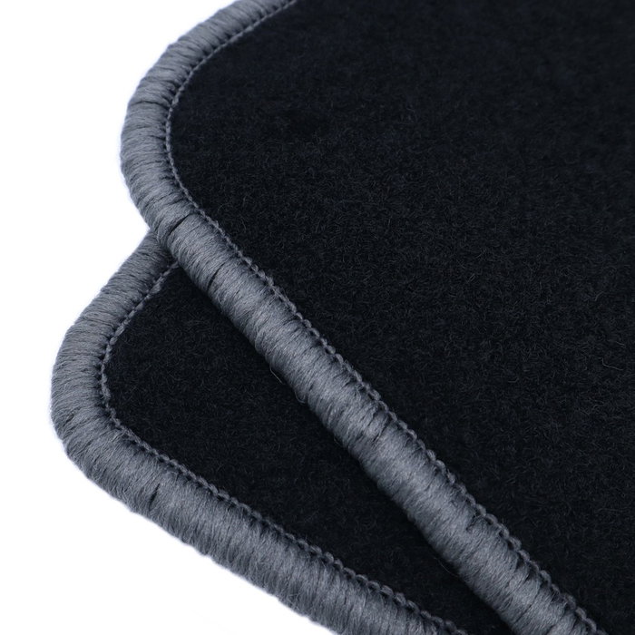 OCC Design Alfombra A Medida para BMW F06 Serie 6 Grand Coupe 2012-2019, Juego de 5 Piezas con Ribete Gris Oscuro OCCBW0032GD