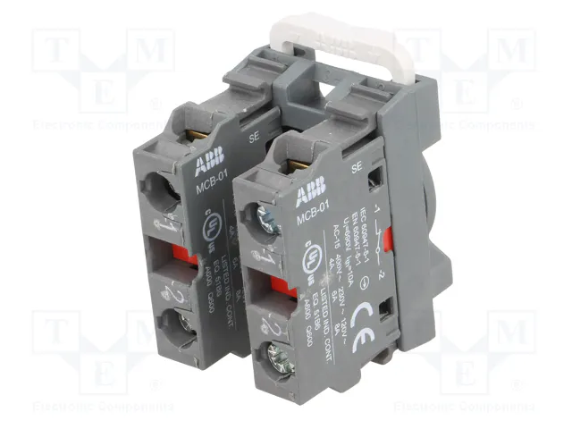 ABB Bloques de contactos 22mm NC para placa frontal