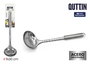 Inde Cucharón de Acero Inoxidable Silver, 30 cm de longitud, modelo Quttin (24 Unidades)