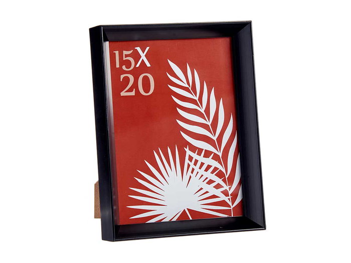 Giftdecor Portafoto Plástico Moldura Negra 15x20 cm con Gancho para Colgar (Set de 24)