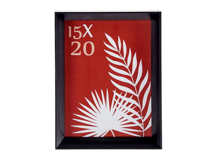 Giftdecor Portafoto Plástico Moldura Negra 15x20 cm con Gancho para Colgar (Set de 24)