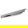 HERRAJES ALK Tirador Aluminio Modelo Loma 200mm Efecto Inox con 128mm entre Agujeros