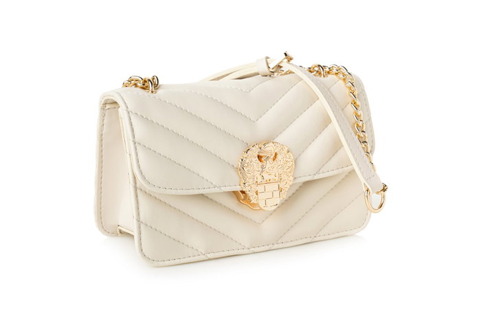 Vince Camuto Bolso Bandolera Mujer Crema Piel de Polivinilo 21x9x12 cm Vince Camuto Bolso Bandolera Mujer Crema Piel de Polivinilo 21x9x12 cm