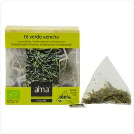 ALMA HOME Té Verde Sencha Infusion 15 Pirámides Eco Vegan
