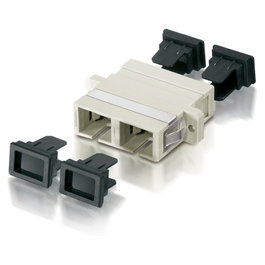 EQUIP 156145 Conector Fibra Óptica SC Multimodo Simplex Metal Beige 12 Unidades