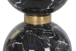 DKD Home Decor Mesita Auxiliar Moderna Negro 33 x 35 x 33 cm