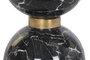 DKD Home Decor Mesita Auxiliar Moderna Negro 33 x 35 x 33 cm