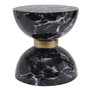 DKD Home Decor Mesita Auxiliar Moderna Negro 33 x 35 x 33 cm