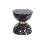 DKD Home Decor Mesita Auxiliar Moderna Negro 33 x 35 x 33 cm