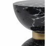 DKD Home Decor Mesita Auxiliar Moderna Negro 33 x 35 x 33 cm