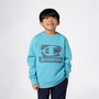 Sudadera sin Capucha Niño Champion Graphic Shop Azul Agua L
