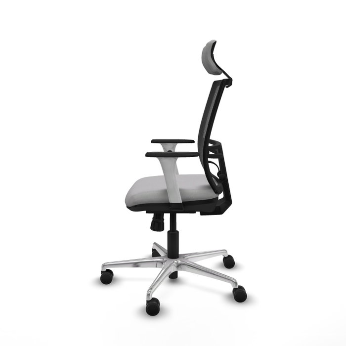 PIQUERAS Y CRESPO Silla de oficina Yunquera con mecanismo Sincro, Gris claro y Negro PIQUERAS Y CRESPO Silla de oficina Yunquera con mecanismo Sincro, Gris claro y Negro