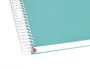 Antartik Cuaderno Espiral A5 Micro, 120 Hojas 90gr Liso, 5 Bandas, 6 Taladros, Color Menta