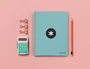 Antartik Cuaderno Espiral A5 Micro, 120 Hojas 90gr Liso, 5 Bandas, 6 Taladros, Color Menta