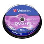 Verbatim DVD+R Advanced AZO 16x 4.7GB 10 Pack Spindle Plata mate