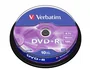 Verbatim DVD+R 4.7GB 16x Matt Silver, 10 Unidades, Tarrina de 10 Discos