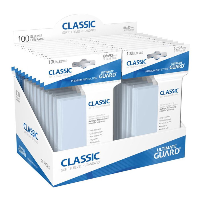Ultimate Guard Classic Sleeves Tamaño Estándar (100 unidades) Ultimate Guard Classic Sleeves Tamaño Estándar (100 unidades)