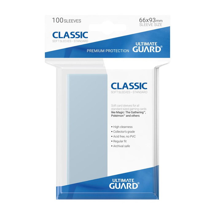 Ultimate Guard Classic Sleeves Tamaño Estándar (100 unidades) Ultimate Guard Classic Sleeves Tamaño Estándar (100 unidades)