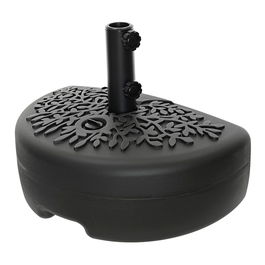 Outdoor Living By Decoris Base para Sombrilla Negra Polietileno Alta Densidad Acero 50x30x36.5 cm