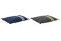 DKD Home Decor Pack de 2 Camas para Mascotas en Poliéster (Azul y Gris)