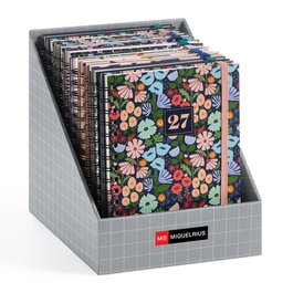 Agenda Anual (2026-27) Miquelrius 18 Meses Wire-O Tapa Extra Plus 4º 156X213 S/V Apais. Surtido Expositor De 12